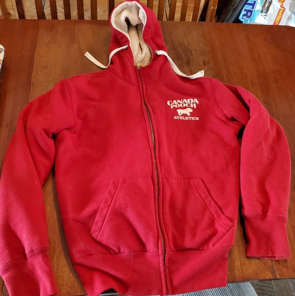 Canada Pooch Athletics Thermal Fleece Hoodie, Size Small - Picture 6 of 8